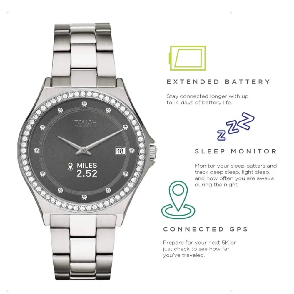 iTOUCH Connected Silver Smartwatch